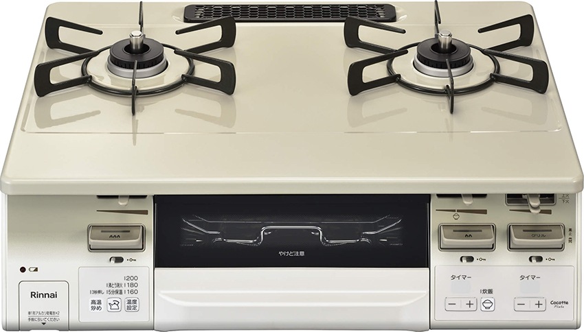 ガスコンロ プロパンガス 2口 左強火力 60cm 料理 無水両面焼きグリル 消火機能 安全装置　RT66WH7RA-CWL-LP