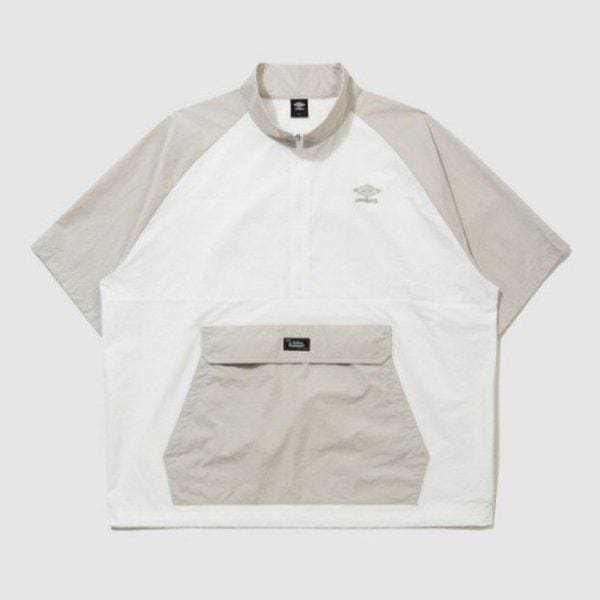 半袖Tシャツ VQA UQ321CWT71-SCW サンシャワー スタンネック 半袖アノラック SWEETCORN