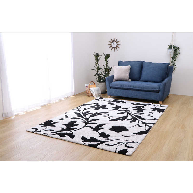 イケヒコ　ウィルトンラグ ネム (約133×190cm/グレー)