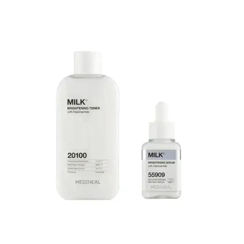 メディヒール MEDIHEAL トナー4個&クリーム４個 新品セット MEDIHEAL(メディヒール)、ミルクブライトニング スキンケア