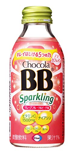サイズ：24本 チョコラBB(栄養機能食品) スパークリング グレープフルーツ&ピーチ味140ml*