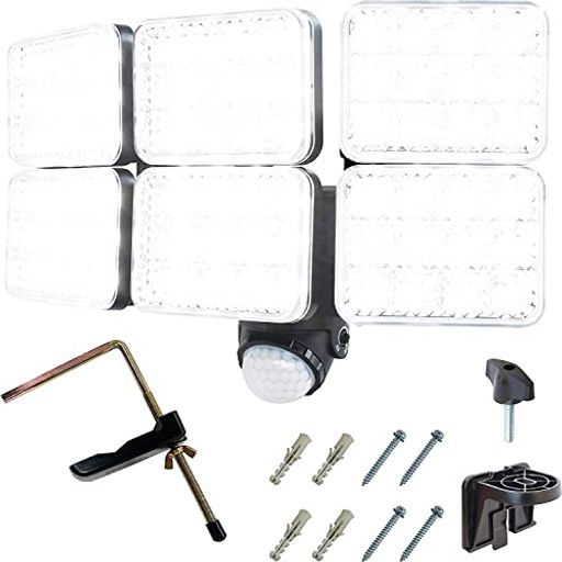 DAISHIN 大進 DLA-10T600 センサーライト 6000ルーメン 6灯式 100V コンセント AC 100V 調整 調光 駐車場 賃貸 業務用 調整 取付ブラケット 配管 電池 電池式