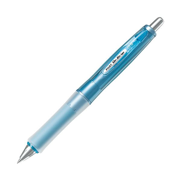 （まとめ） パイロット油性ボールペン ドクターグリップ Gスペック（レギュラーグリップ） 極細0.5mm 黒 （軸色：ソフトブルー）BDGN-60EF-SL 1本 (×10セッ...
