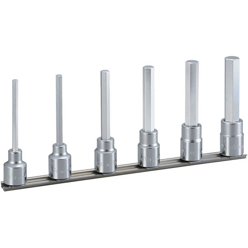 TONE　ロングヘキサゴンソケットセット(ホルダー付) 6pcs　HH406L