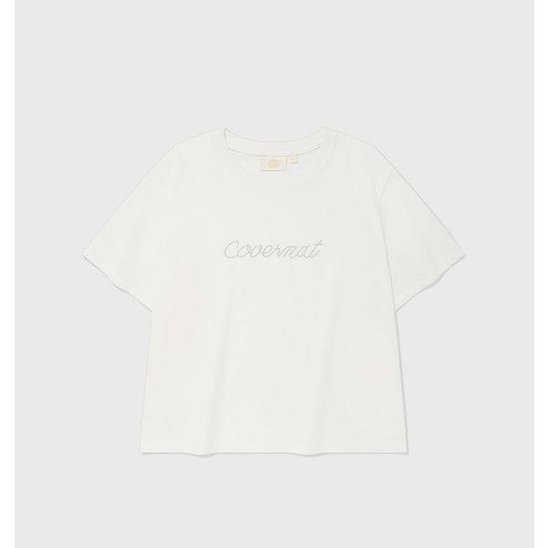 女性ホットフィックスロゴTシャツ B1 CO2502ST88 WH