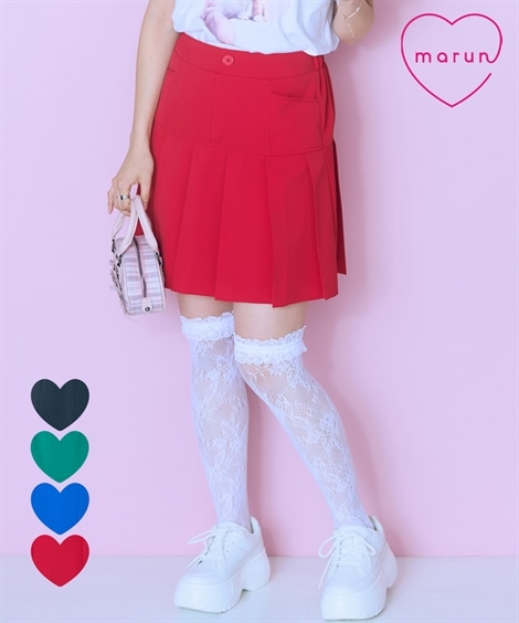 ミニスカート 大きいサイズ ボックスカラーミニスカート marun