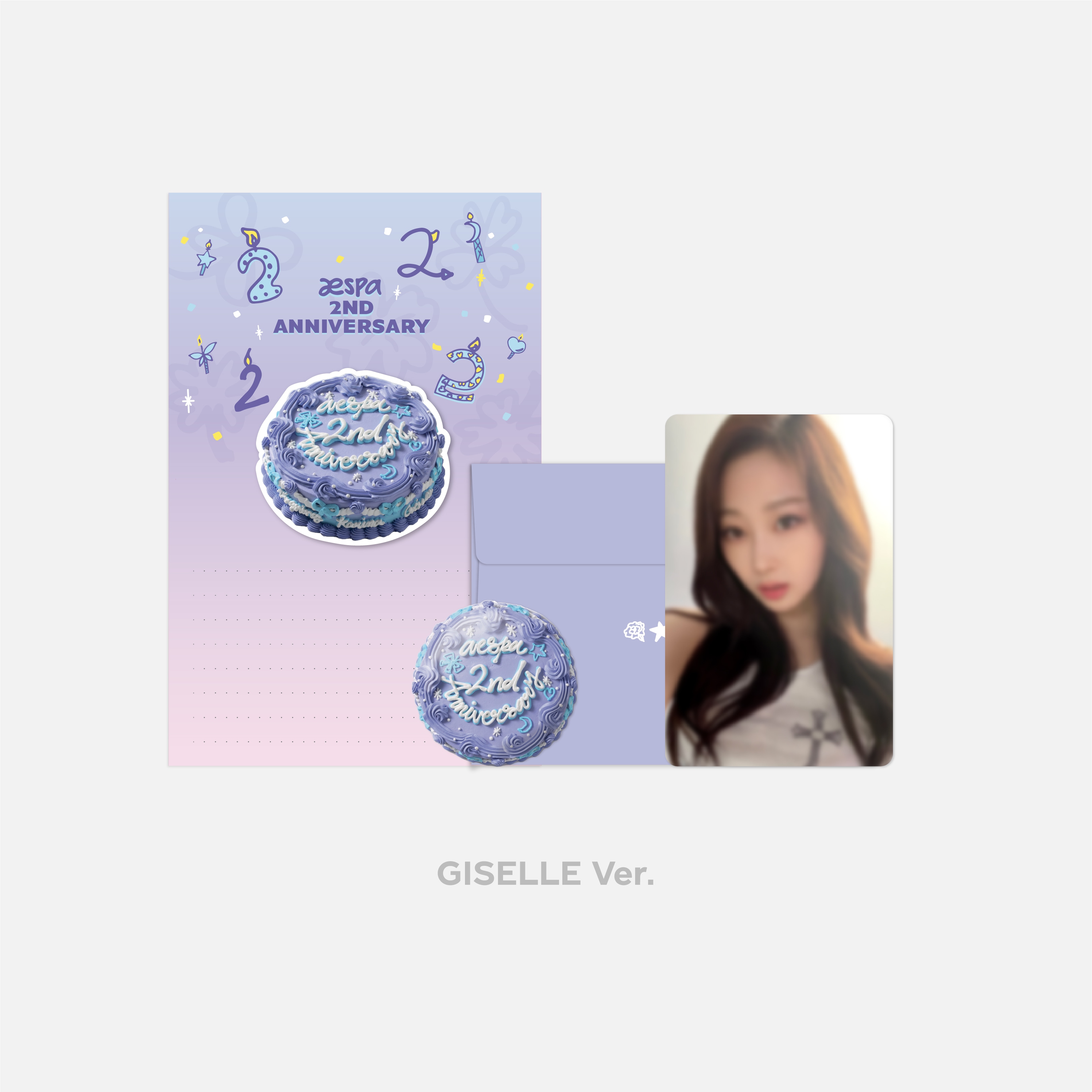 [フォトカード新品Only] エスパジゼル2周年記念バルスデーカードパッケージAESPA GISELLE 2ND ANNIVERSARY BIRTHDAY CARD PACKAGE