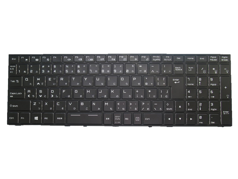 ノートパソコンキーボード 用ラ CLEVO P650RS P650RS-G P651RS P651RS-G P670RS(-G) P671RS(-G) 日本語 JP ブラックフレームとバックライト