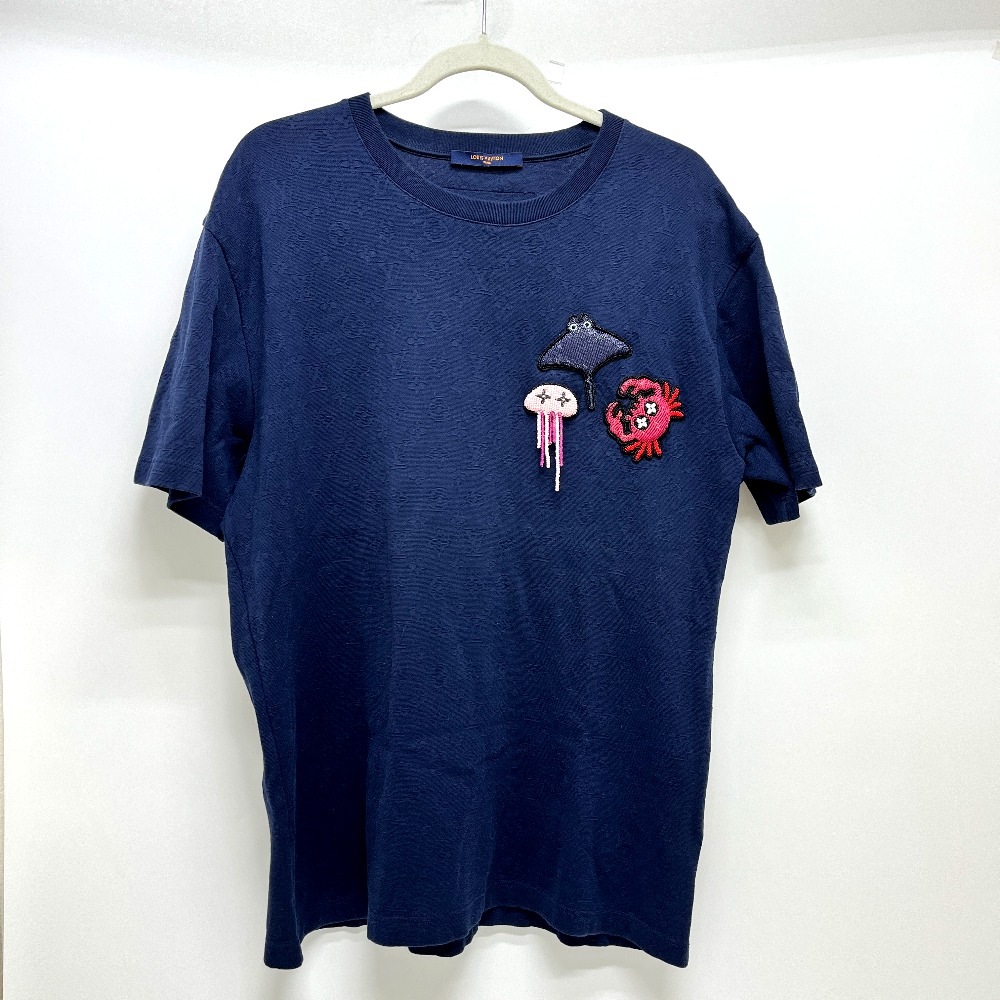 半袖Ｔシャツ RM211V DG1 HLY11W ビーズアニマル&モノグラム 2021年春夏 半袖 トップス アパレル Tシャツ ニット ネイビー