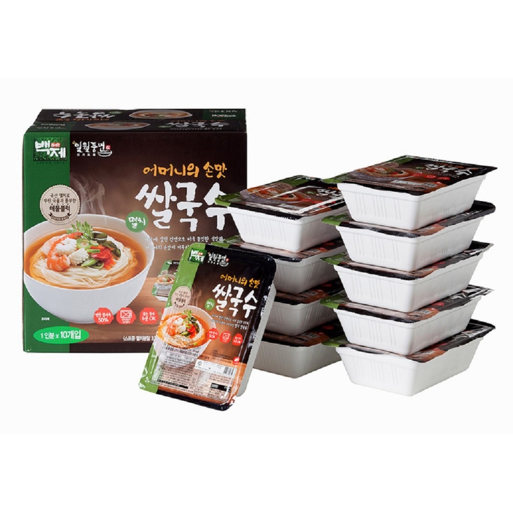 韓国-KFOOD-K MEAL-百済 日月風麺 煮干しフォー 100gx10x2箱