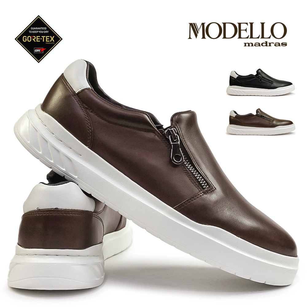 モデロウォーク メンズ 防水 DMW753G 本革 スリッポンスニーカー 10,278円