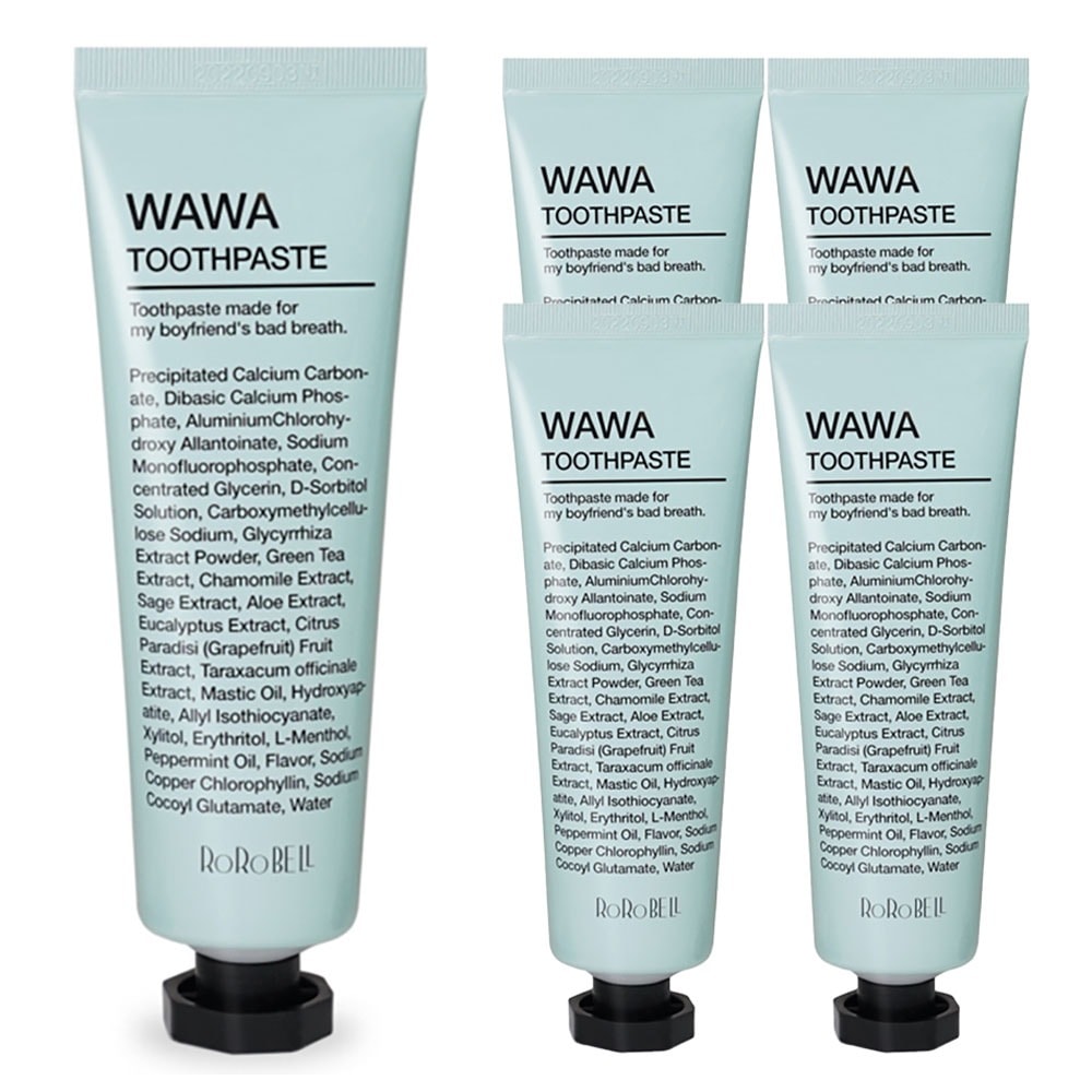 口臭除去フッ素入り歯磨き粉, 100g, 5個