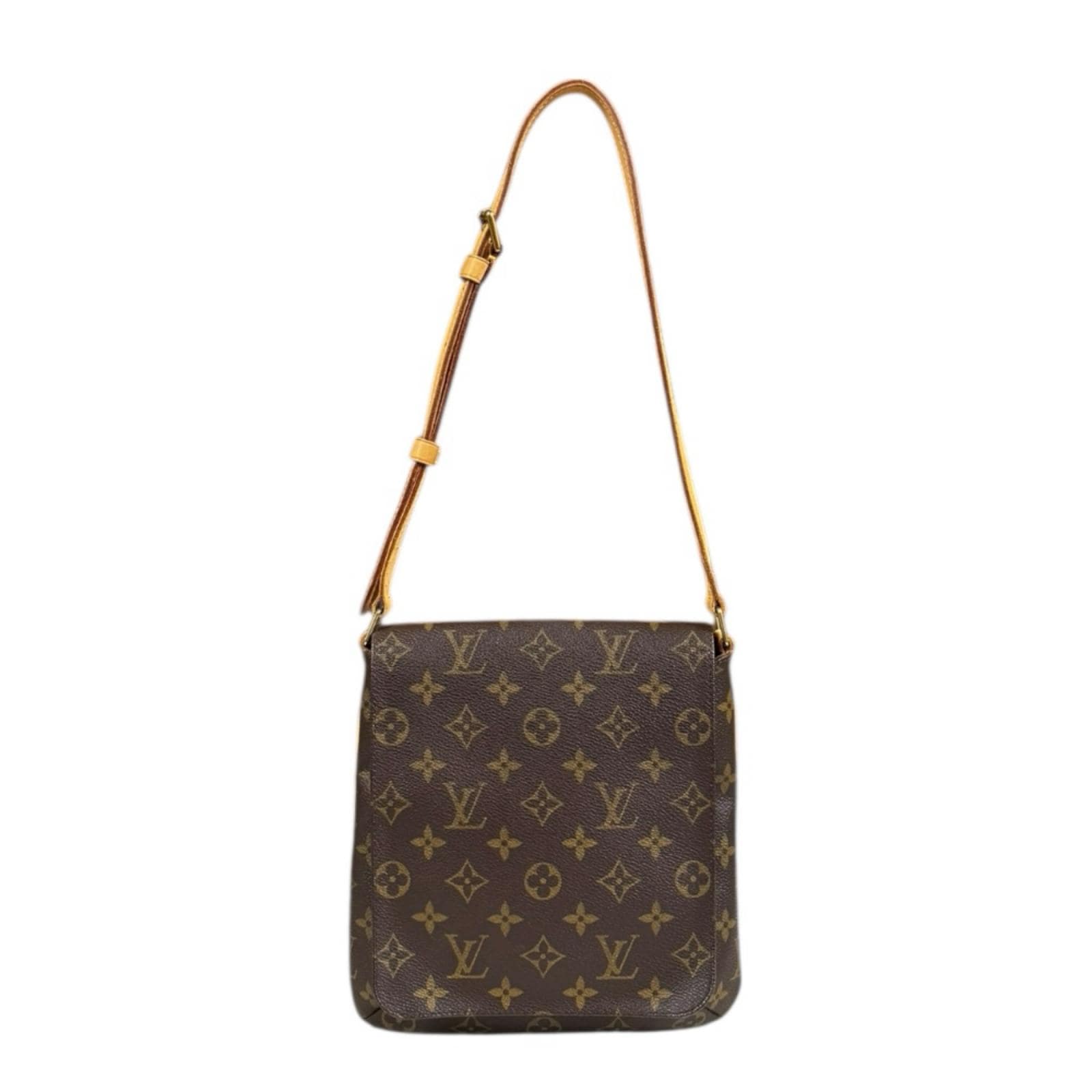 ルイヴィトン ミュゼットサルサ ショート モノグラム ショルダーバッグ モノグラムキャンバス M51258 ブラウン LOUIS VUITTON 中古