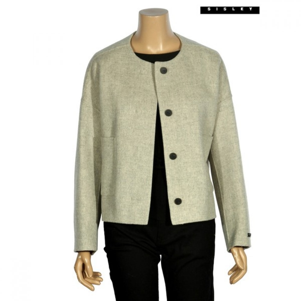 (シスレー) シスレーカシミアブレンドラウンドネックショートコート SACTC8461_MG