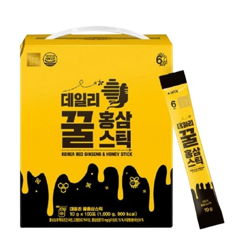 [ギフト贈呈] デーリー蜜紅参 スティック 10g x 100個 毎日手軽に健康管理