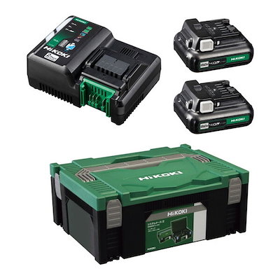 他サイト： UC18YDML 2L スターターキット2 2ポート 充電器 (10.8V蓄電池2個 システムケース2付)の商品画像