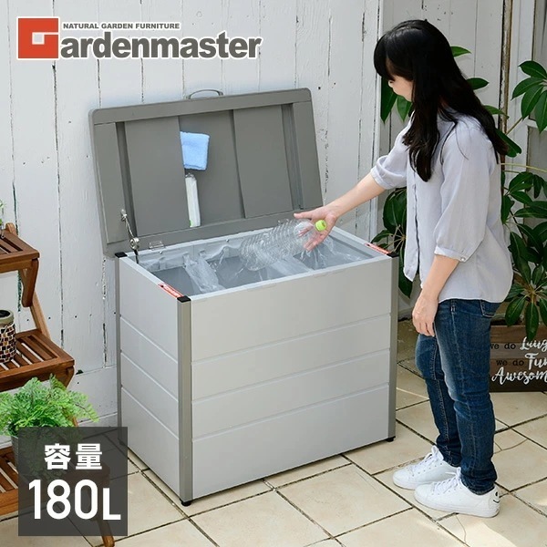 屋外用 ダストストッカー ハイテンション亜鉛メッキ鋼板 幅85×奥行49×高さ70cm 45Lゴミ袋×3個対応 アジャスター付き DB-80 屋外ストッカー ダストストッカー 屋外用ゴミ箱