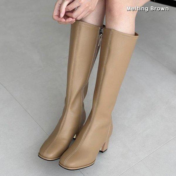 女性牛革ロングブーツ 冬ブーツ MT71