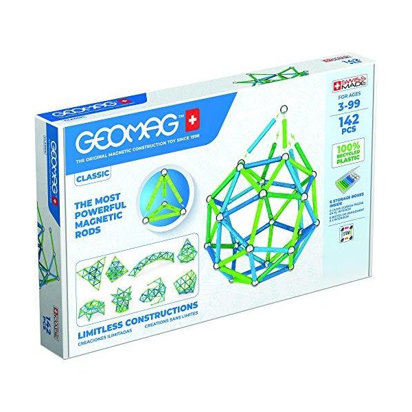 Geomag Classic - 142 pcs - 100% Recycled Plastic 並行輸入品