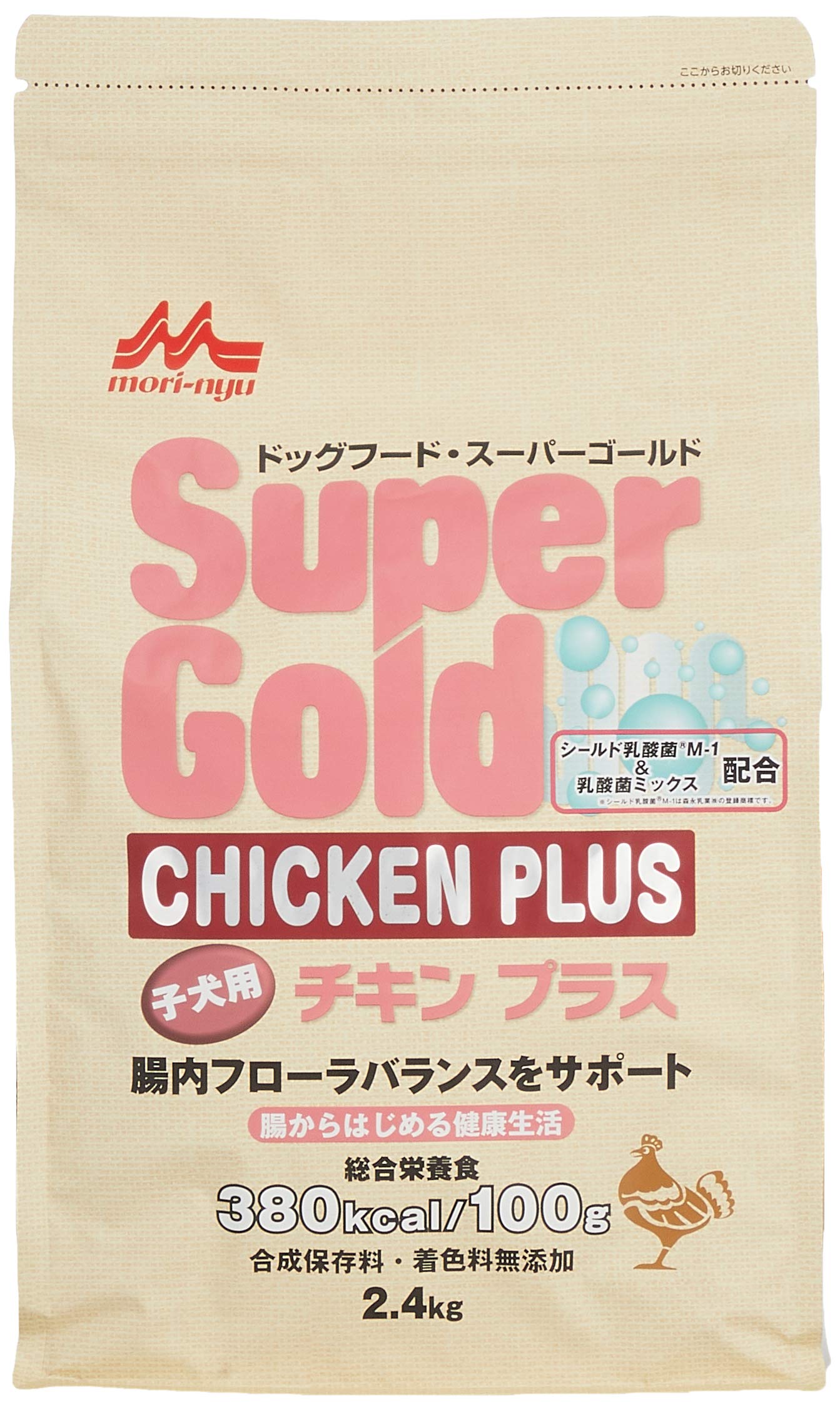 スーパーゴールド Supergold チキンプラス子犬用 2.4kg 2.4キログラム (x 1)