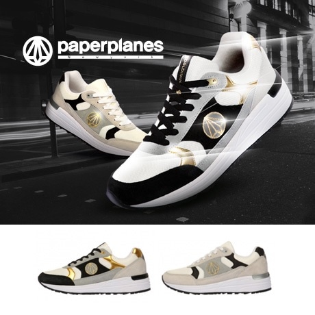 2015年新作 Made in KOREAPAPERPLANES PP1322 ビビッドカラーローカットスニーカー特集/ カップルの靴 [運動靴]ローカットスニーカーアクセントカラーが新鮮で可愛いファッションスニーカー