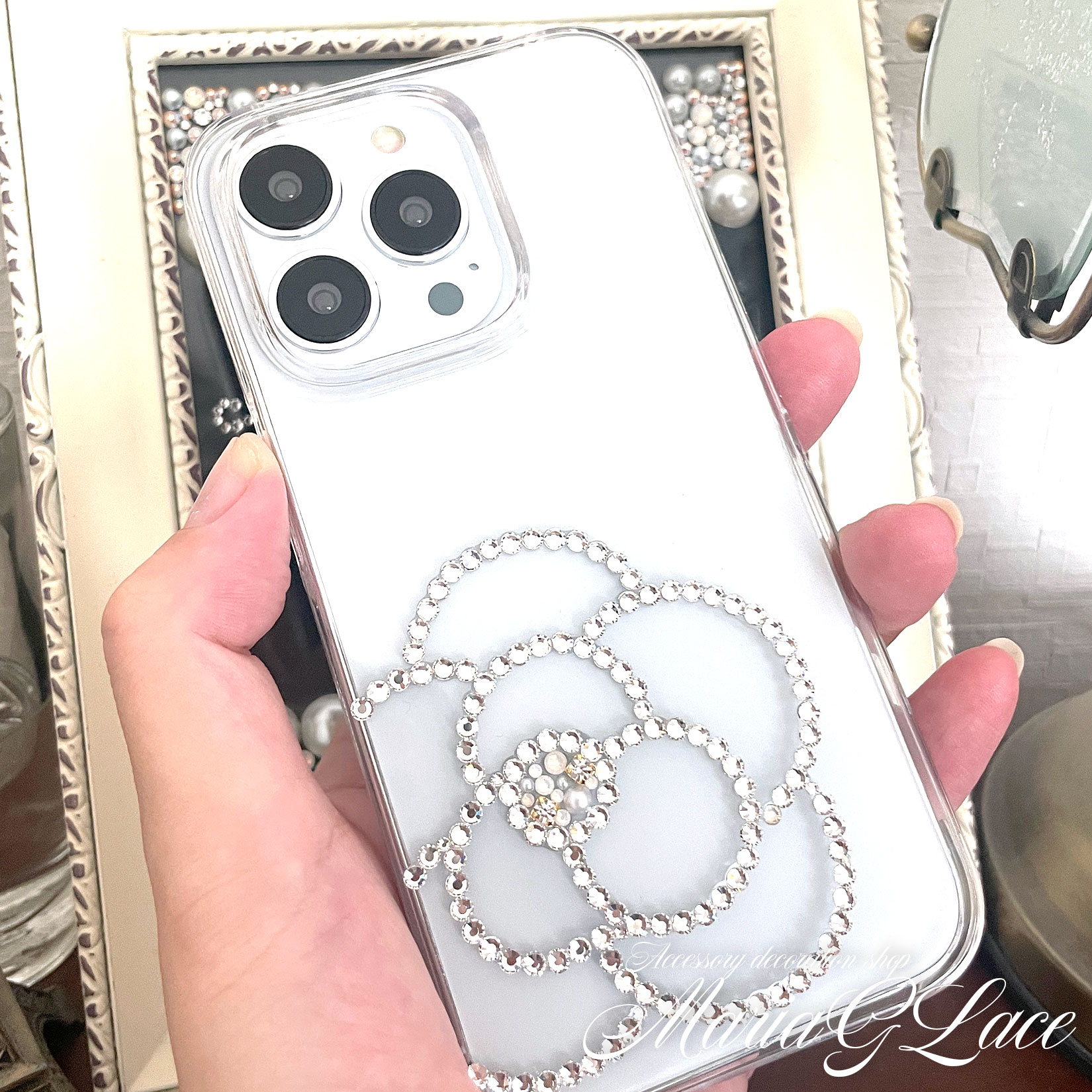 OPPO Reno9 A Reno7A Reno5a Reno3a A54 A73 A77 A79 カバー ケース デコ キラキラ Bigカメリア スマホケース スマホカバー レディース シンプル