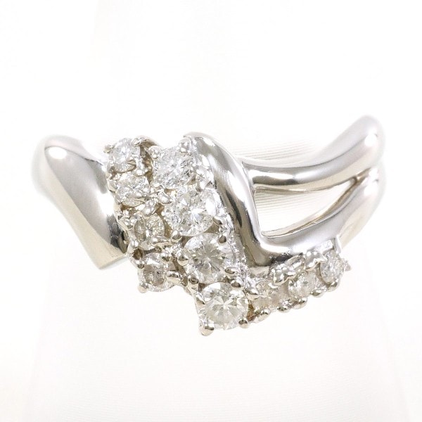 PT850 プラチナ リング 指輪 13号 ダイヤ 0.55 総重量約5.9g ジュエリー 中古 56,886円