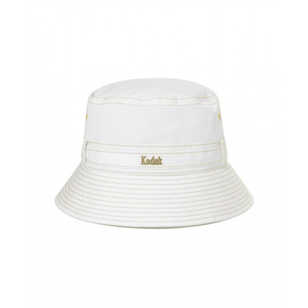 KODAK (コダック) ナイロンバケットハットアイボリー
