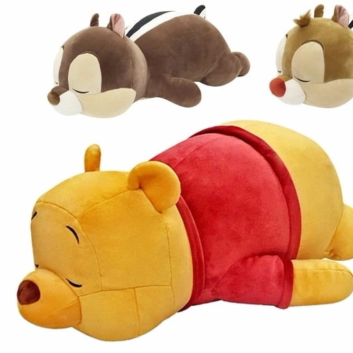 抱き枕 ぬいぐるみ もちもち チップ デール プーさん ディズニー モチハグ Lサイズ クッション グッズ 子供 キッズ 寝具 子ども部屋 かわいい 添い寝枕 リラックス 寝室 男の子
