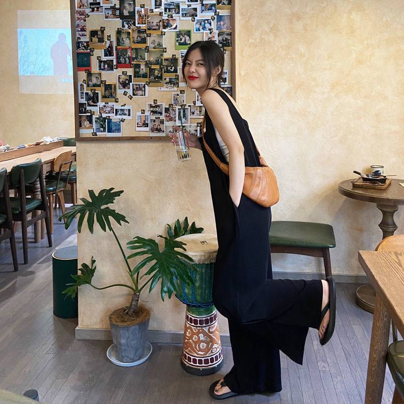 【本日のイベント】今買いたいが特売！ハイウエスト ロングパンツ 着痩せ 無地 ズボン サロペット ワイドパンツ 韓国風ファッションサロペット ！サロペット