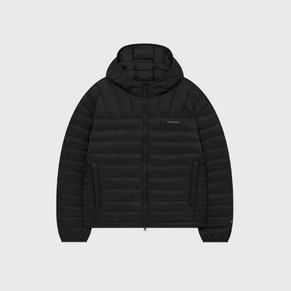 パディング CQK CO2504DP21-BK カバーライト パッカブル フード 軽量 ダウン ジャケット Black