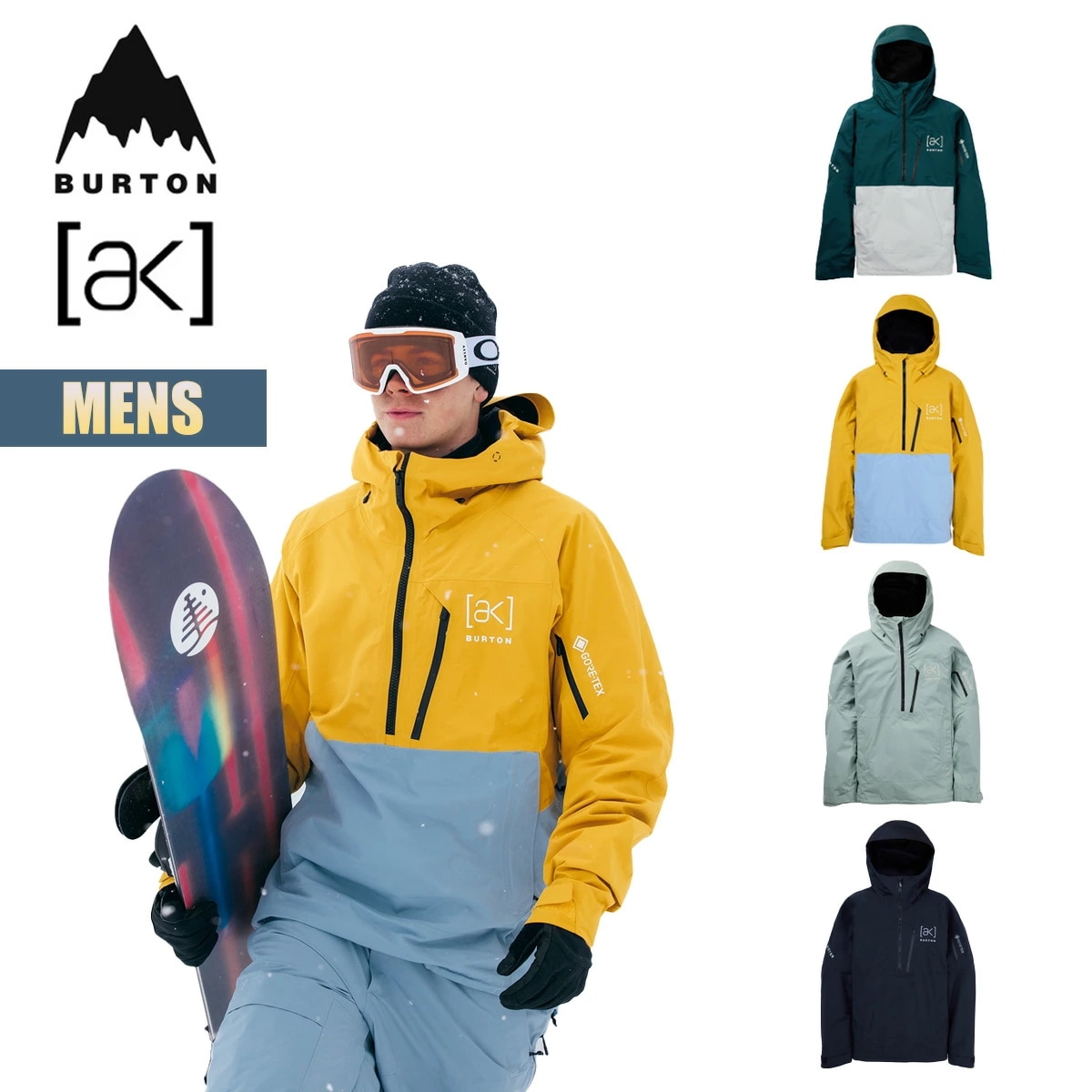 スノーボードウェア メンズ ジャケット 24-25 [ak] ベロシティ ゴアテックス 2レイヤー アノラック W25JP-149791 Mens [ak] Velocity GORE-TEX 2L