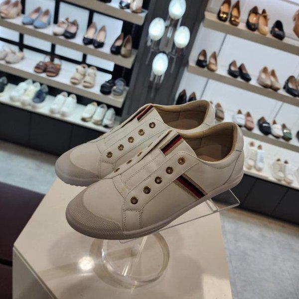 HC10 女性斜線ウェビングポイントホワイト LCWS83U41310 (40900034)