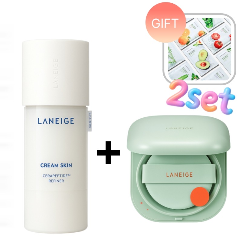 ネオクッションマット 本品15g+セラペプチドクリームスキン170ml クッションファンデ.マット仕上げ.化粧下地.ナチュラル.崩れにくい.しっとり.うるおい.低刺激.敏感肌対応.韓国コスメ.人気