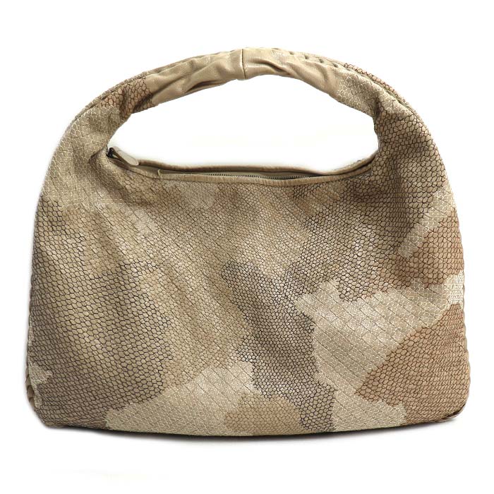 BOTTEGAVENETA ボッテガヴェネタ ホーボー ワンショルダー ショルダーバッグ ベージュ 115654 レディース 中古