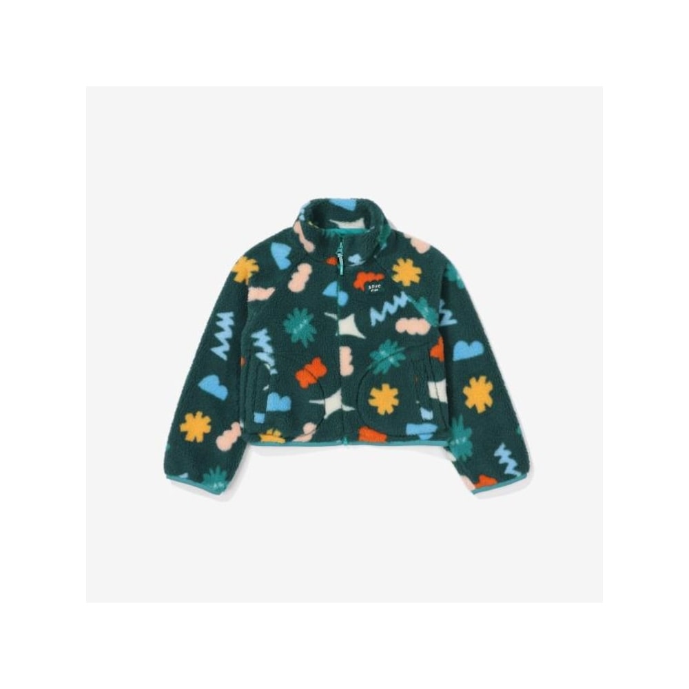 [FILA KIDS] 女の子用スジンボアジップアップ (FK2PLF4001F_DGN) Q0ZFK2PLF4001FDGN