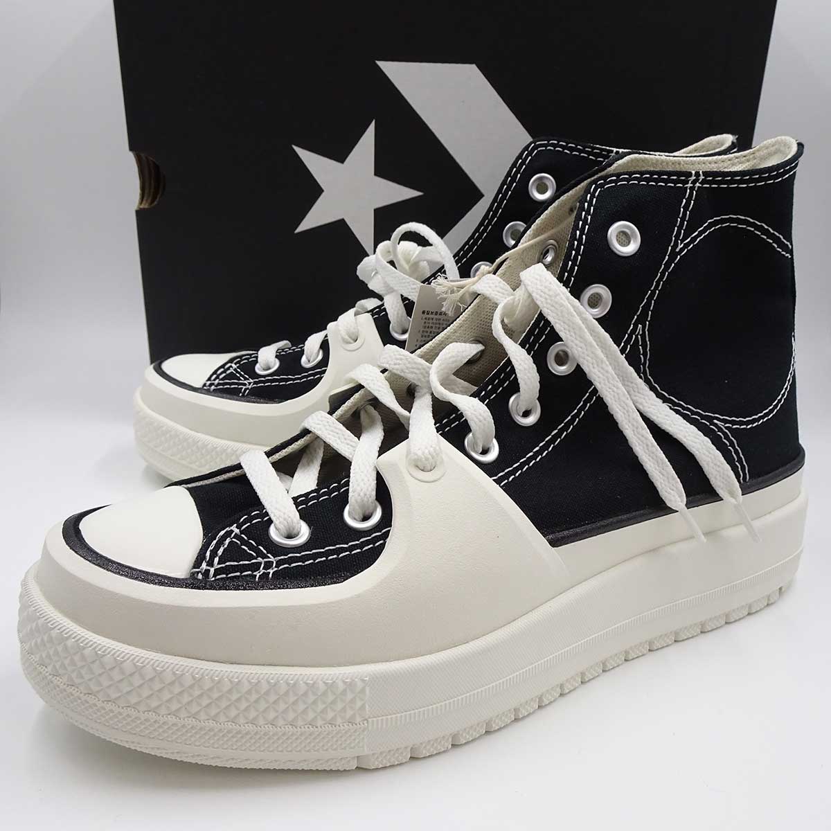 【中古】 コンバース オールスター チャックテイラーオールスターコンストラクト 45437 ブラック A05094C CONVERSE