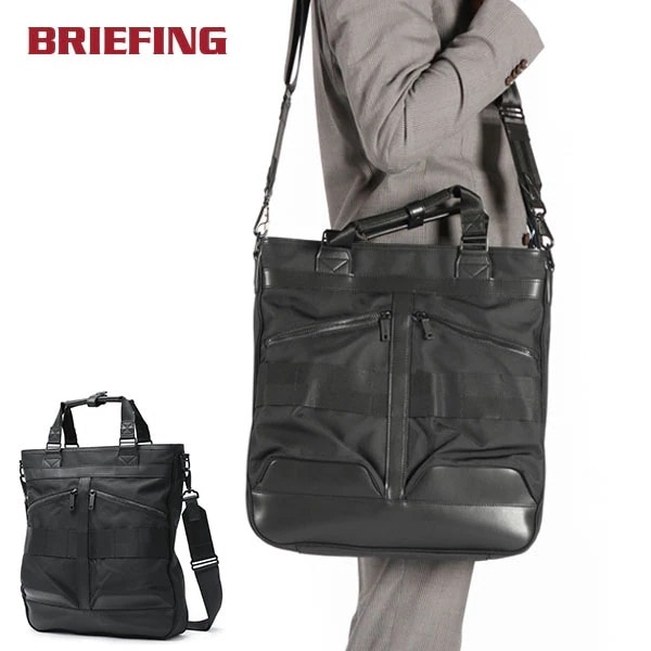 日本正規品 トートバッグ メンズ 大きめ ファスナー付き ビジネス 縦型 2WAY 斜めがけバッグ A4 7.1L BLACK LINE EAGLE COMP BRA233T54