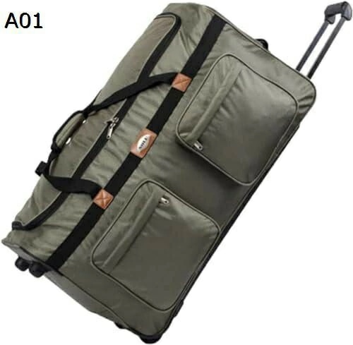 ボストンキャリー 3way キャスターバッグ 75L キャリーバッグ 折りたたみ 大容量 2輪 撥水加工 トロリーバッグ メンズ レディース 旅行 合宿 110L) 75L Size ブラック : ス