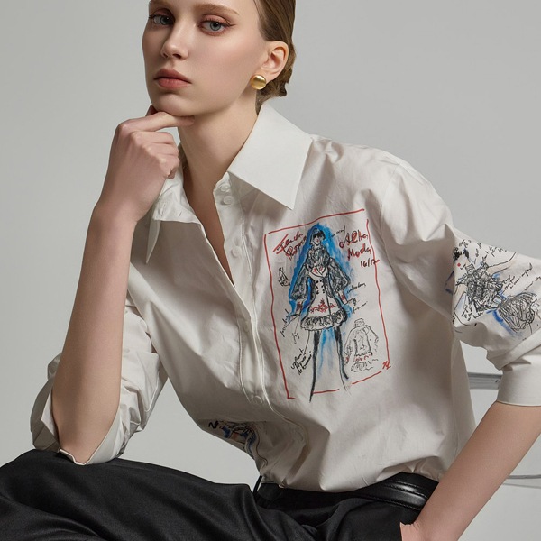 S752 プリンティング シャツ