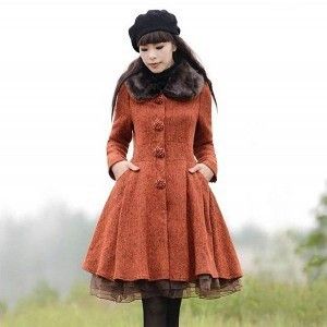 冬新作 フレアコート アウター ミディアム丈 レディース 韓国 ファッション 大きいサイズ 2L 3L 4L ひざ丈 襟ボア きれいめ カジュアル おしゃれ 秋 冬 バレンタイン プレゼント 15,361円