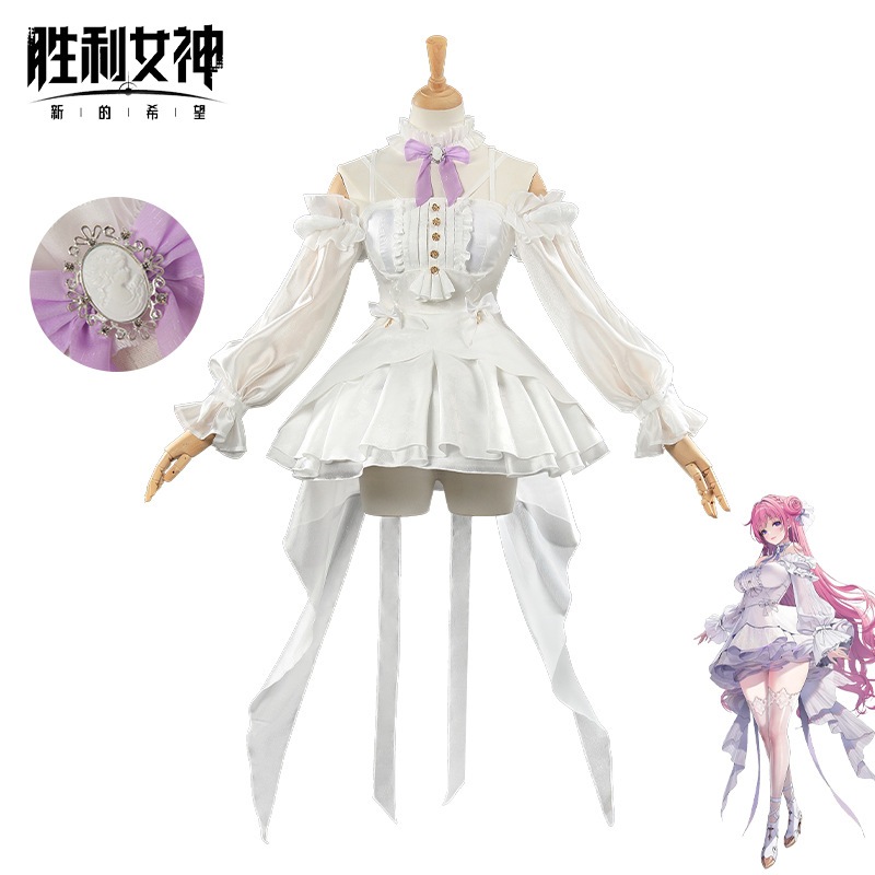 ニッキー勝利女神ニッキーコスプレ衣装桃色アニメゲームフルセット二次元アニメ衣装