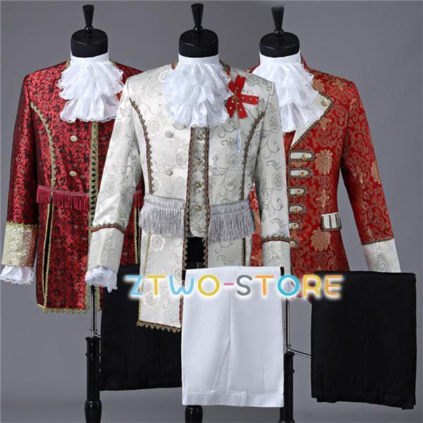 即納ありSMLXL2XL コスプレ衣装 王子様 貴族 メンズ 服服装 伯爵 男性用 5点セット 中世 大人 演奏会