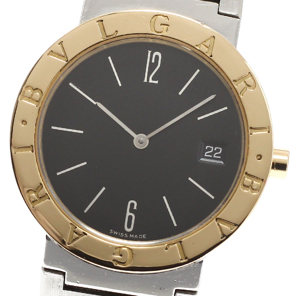 ブルガリ BVLGARI BB33SGD ブルガリブルガリ YGコンビ デイト クォーツ メンズ _933972【ev10】【中古】