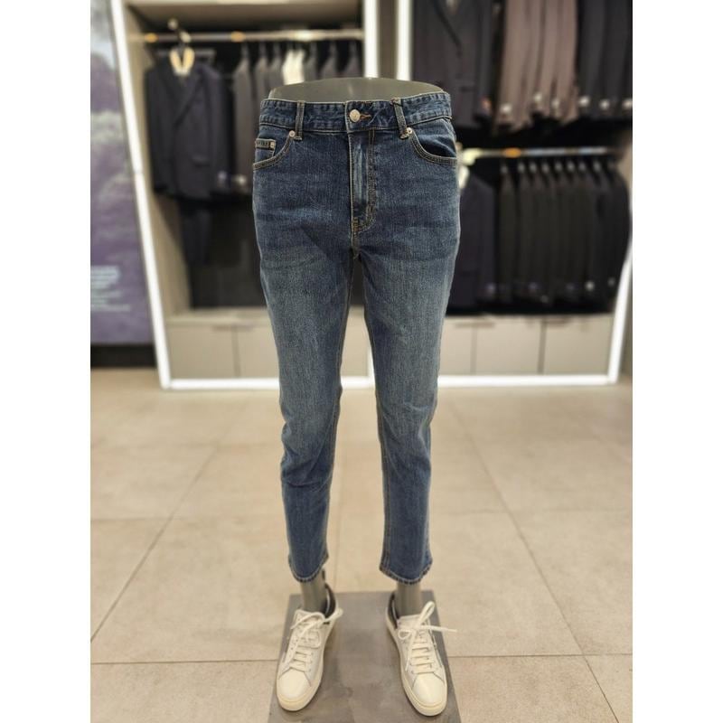 [坡州店] [AND Z()] メランジブルーカラー スリム デニム パンツ (BZE5DP1101MBL)