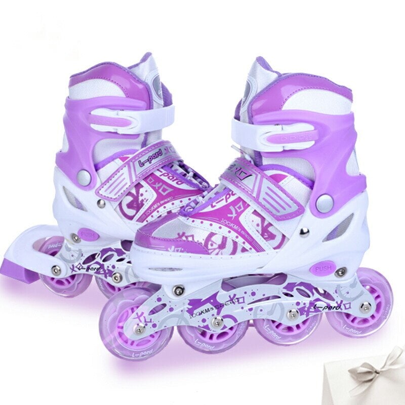 インラインスケート ローラースケート 大人 子供用 ジュニア 女の子 男の子 初心者向け 耐久 通気