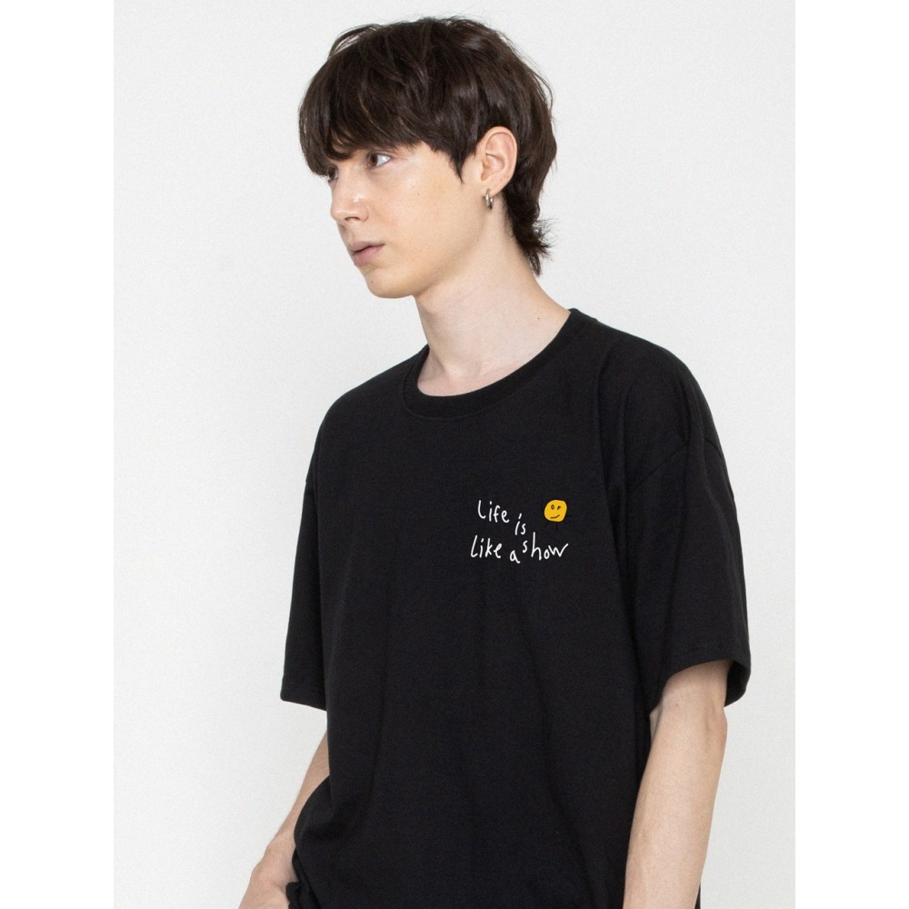 グラバードローイングドットライフロゴショートスリーブTシャツ 5color