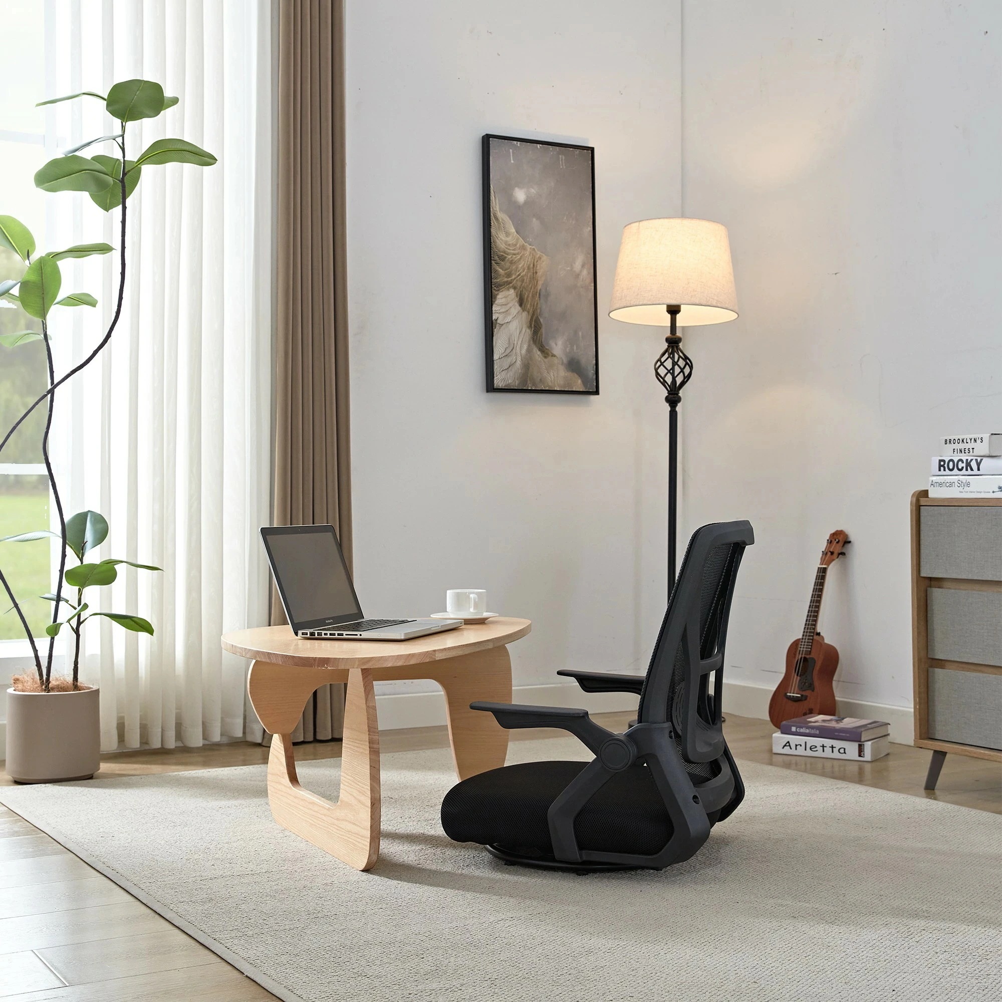 座椅子 回転座椅子 肘掛け ゲーム座椅子 360度回転 回転 椅子 チェア イス いす フロアチェア デスクチェア テレワーク 肘掛け付き 一人掛け 人間工学 椅子 メッシ