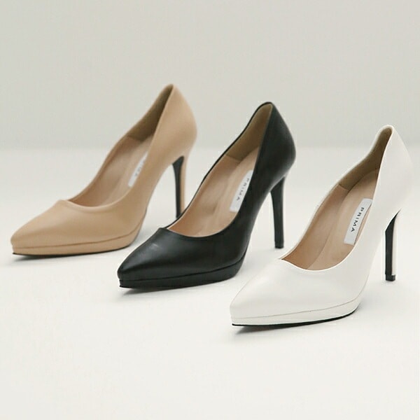 パンプス ポインテッドトゥ ストーム プレーン レディース ハイヒール 黒 ブラック ベージュ アイボリー OL オフィス 仕事 結婚式 パーティー 靴 婦人靴 韓国 9,480円