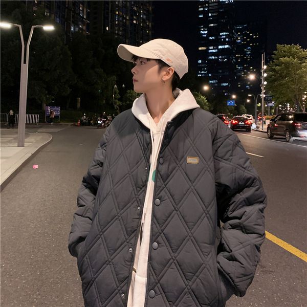 メンズ デザインセンス ゆったり 厚手 アウター 日系 ヴィンテージ 潮 百掛け シンプル 冬 ジャケット